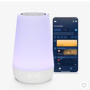 Hatch Cream and Gray Night Light with Speaker